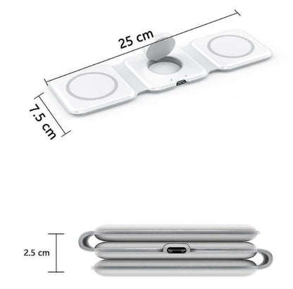 Cargador inalámbrico 3 en 1