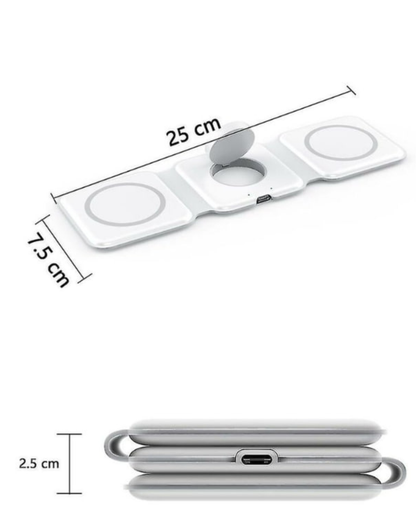 Cargador inalámbrico 3 en 1